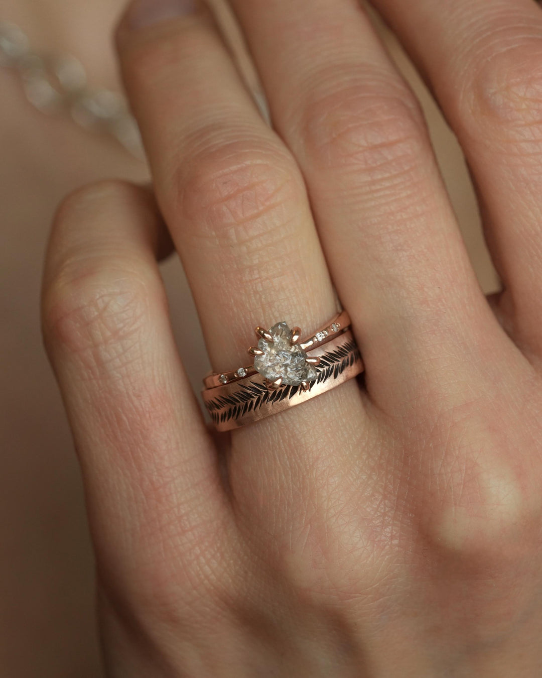 Raw Diamond Ring