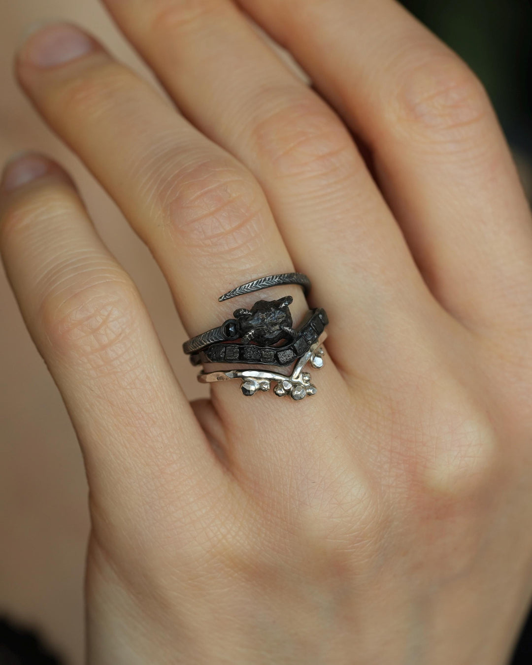 Black Diamond Ring