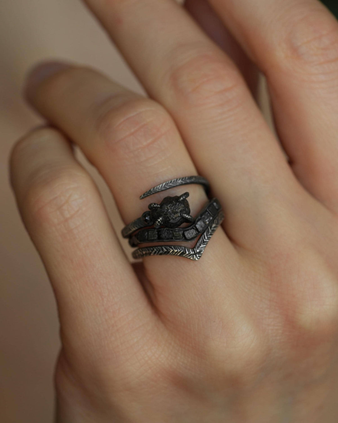 Black Diamond Ring