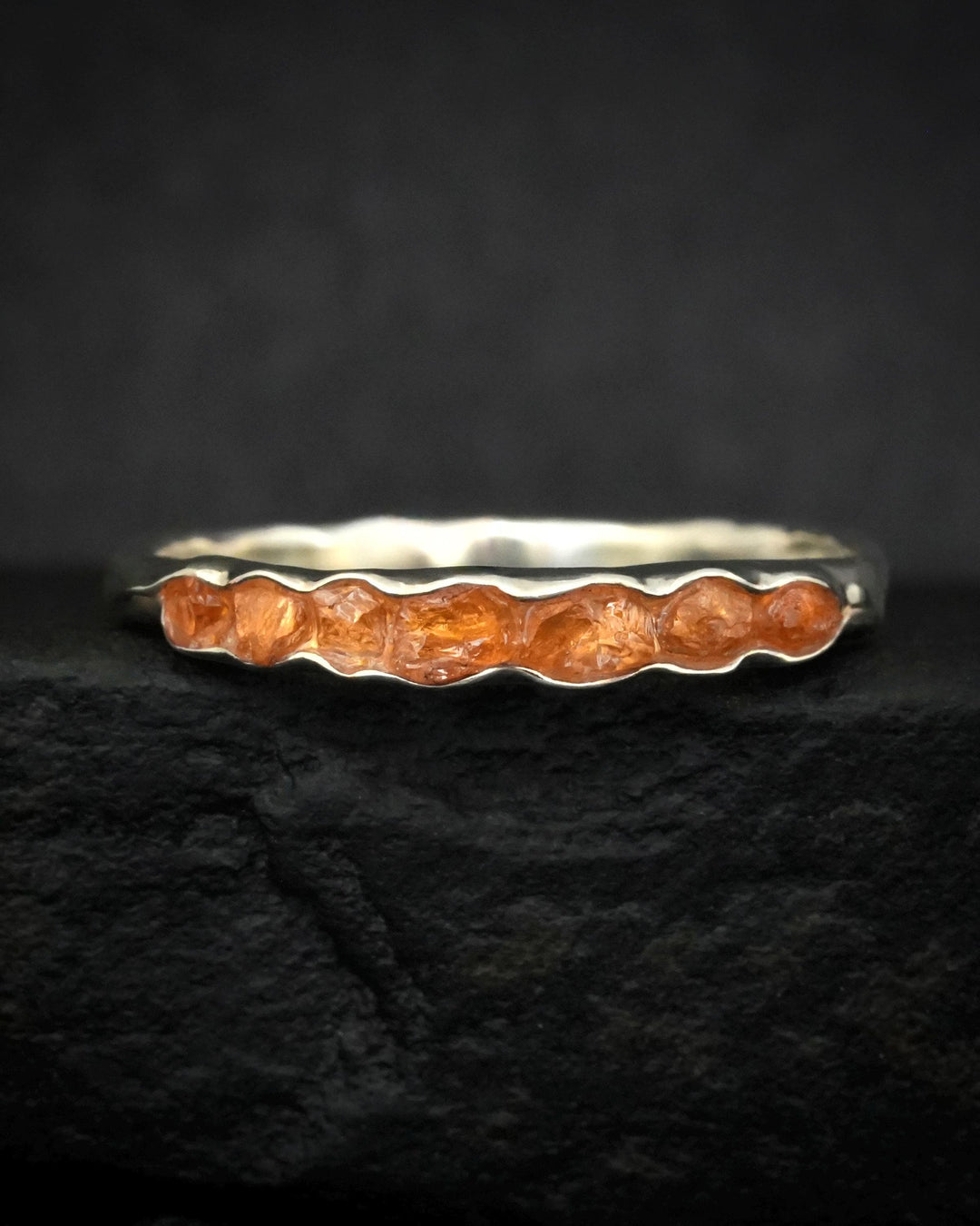 Raw Garnet Ring