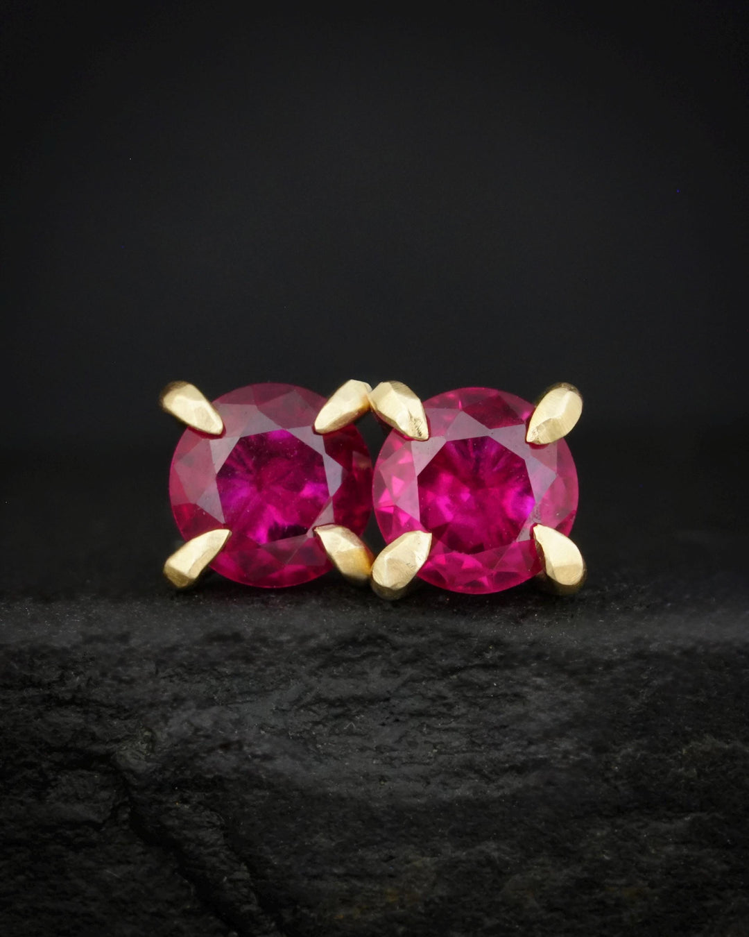Ruby Stud Earrings