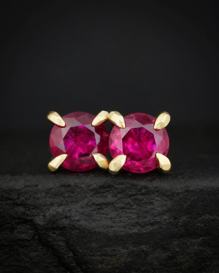 Ruby Stud Earrings