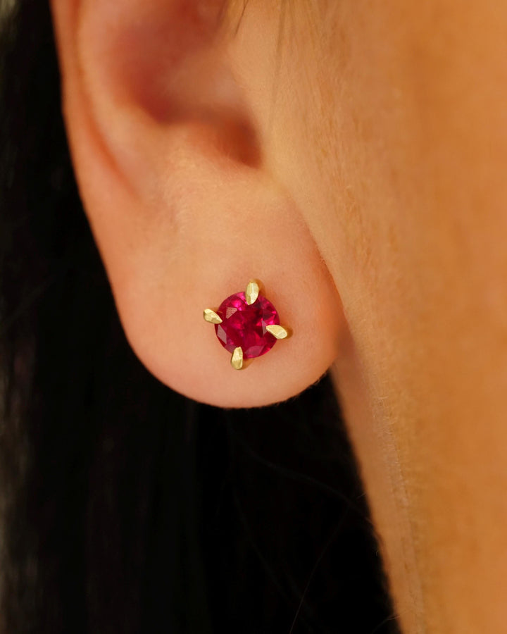 Ruby Stud Earrings