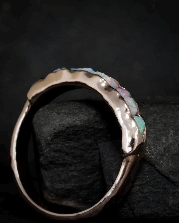 Bulky Raw Australian Opal Band