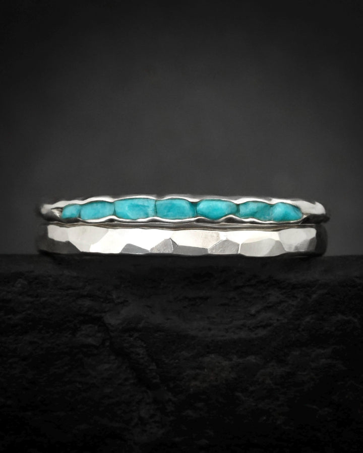 Sleeping Beauty Turquoise Band Ring. Slim Rustic Raw Sky Blue Turquoise Stackable Everyday Wedding Band Ring