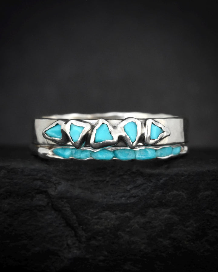 Sleeping Beauty Turquoise Band Ring. Slim Rustic Raw Sky Blue Turquoise Stackable Everyday Wedding Band Ring