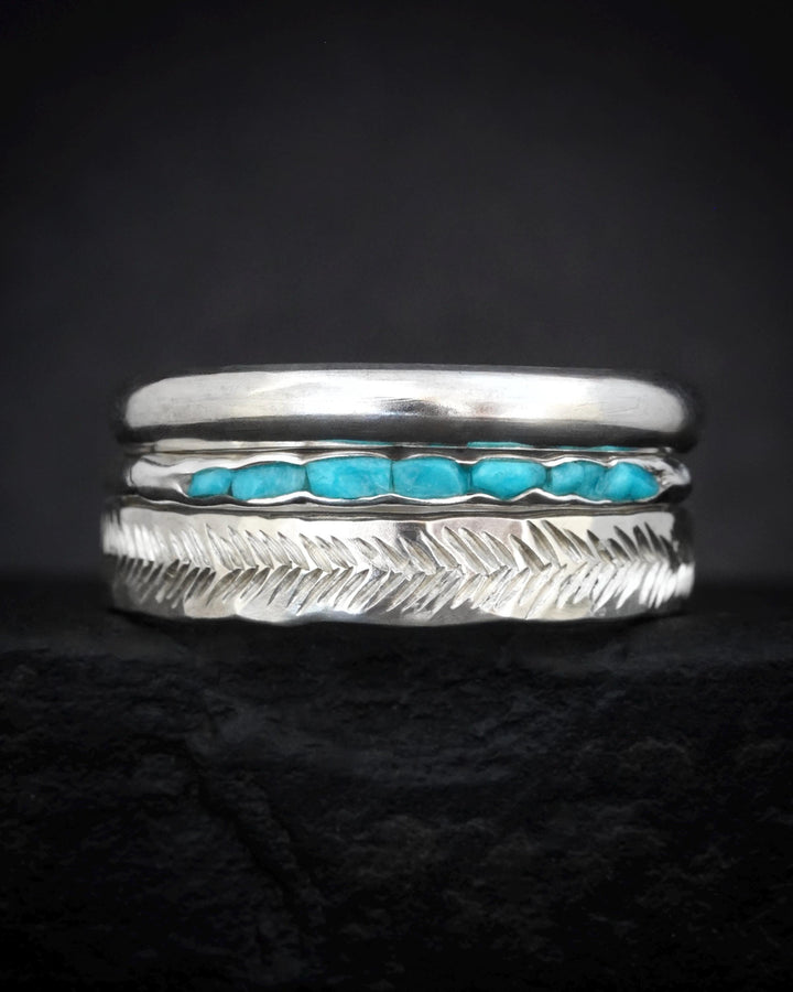Sleeping Beauty Turquoise Band Ring. Slim Rustic Raw Sky Blue Turquoise Stackable Everyday Wedding Band Ring