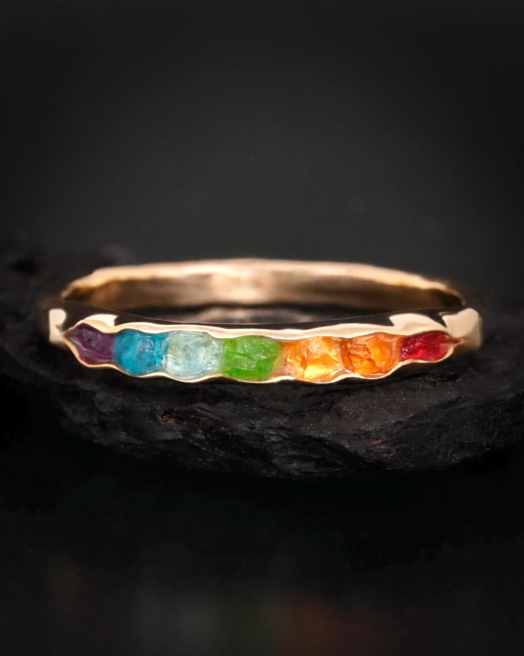 Raw Stone Rainbow Band