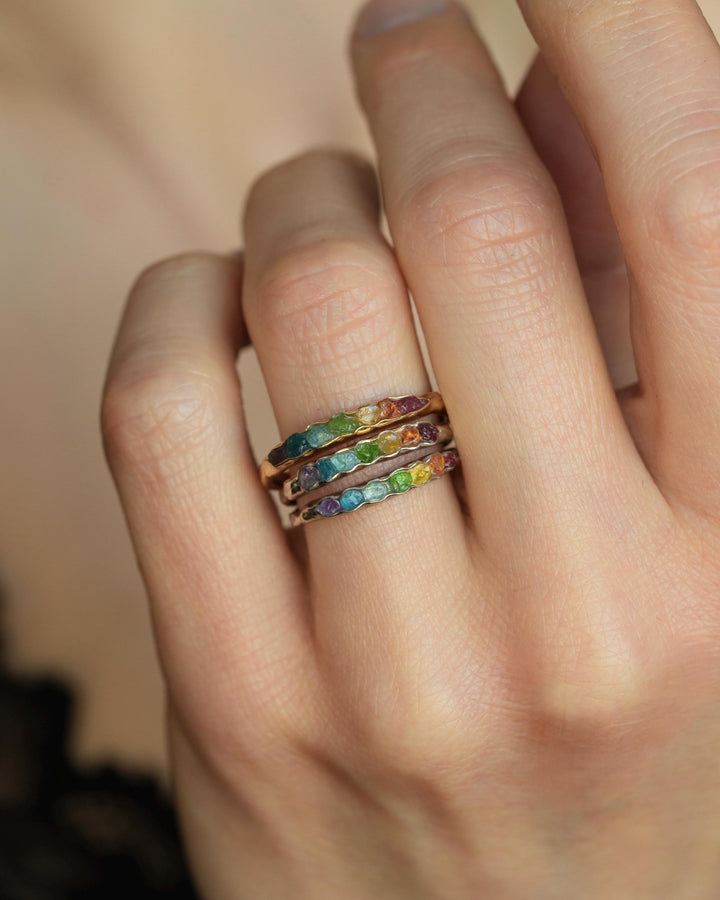 Raw Stone Rainbow Band