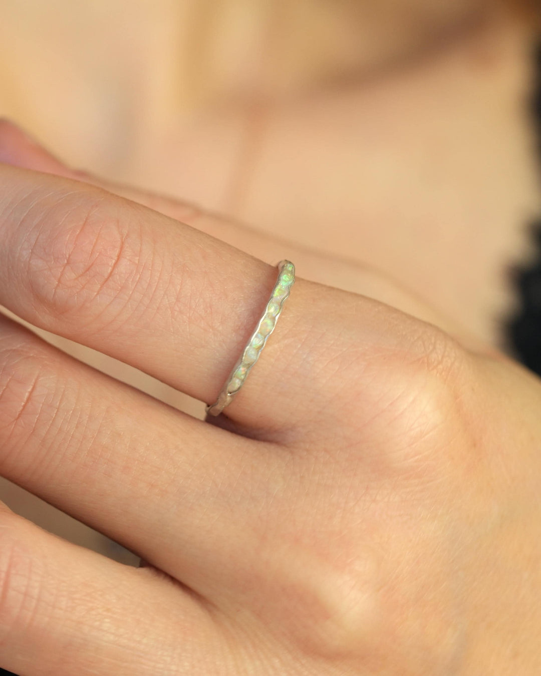 Raw Australian Opal Ring