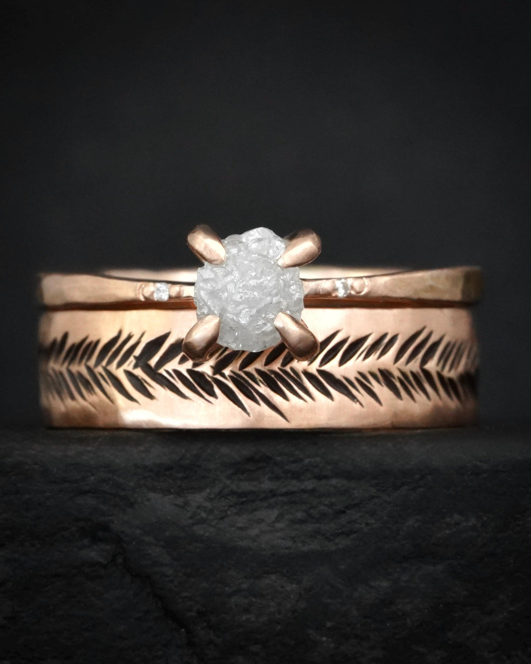 Raw Diamond Ring