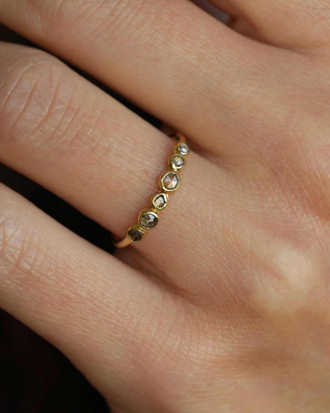 Brown Diamond Pebble Ring