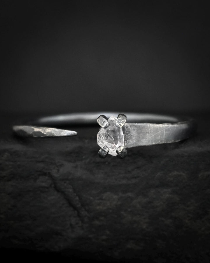 Herkimer Horseshoe Nail Ring