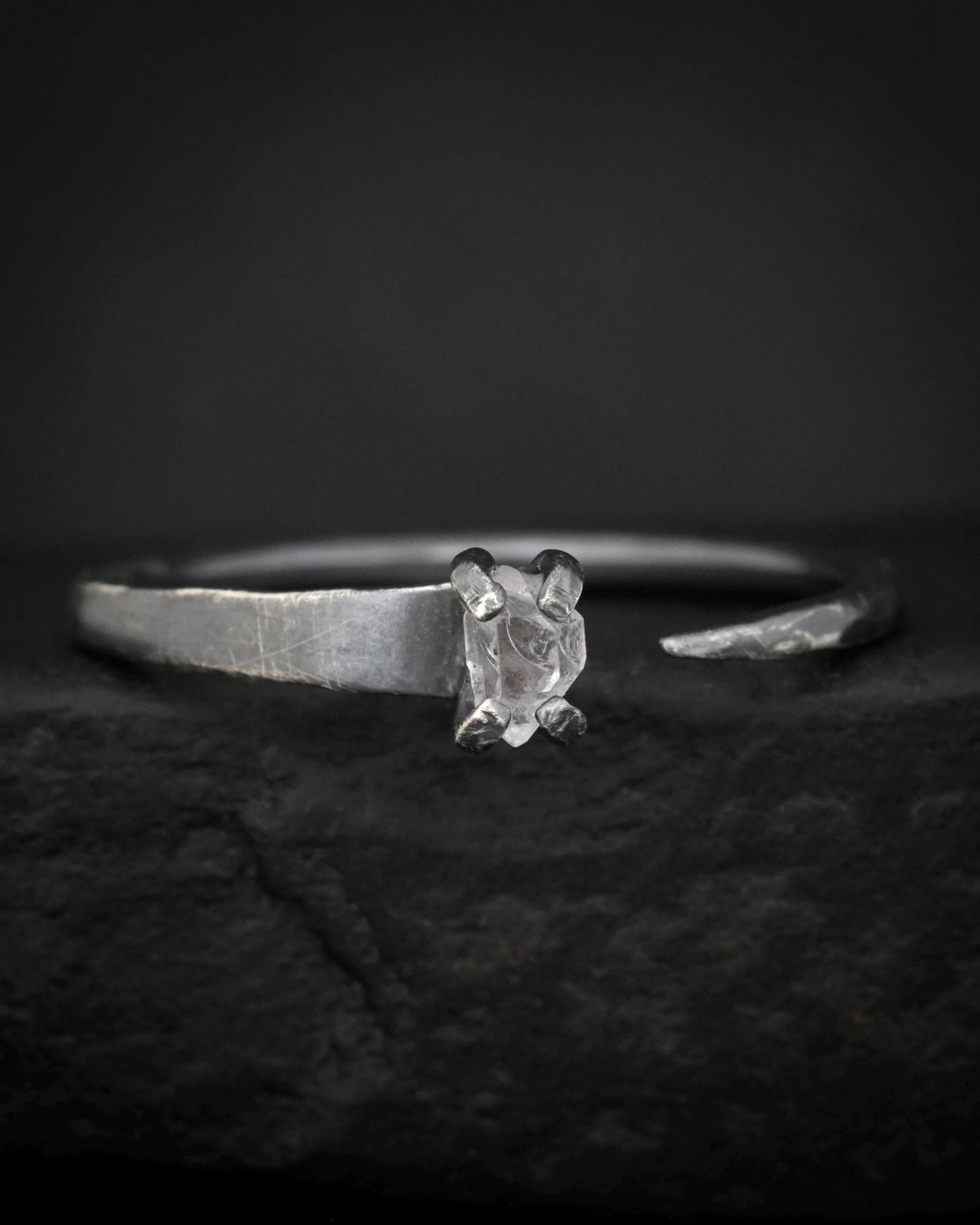 Herkimer Horseshoe Nail Ring