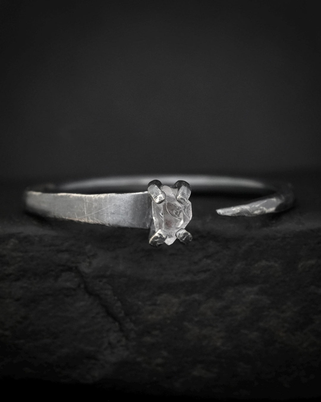 Herkimer Horseshoe Nail Ring