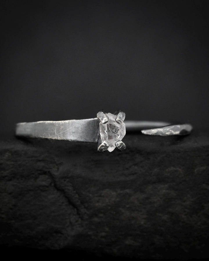 Herkimer Horseshoe Nail Ring