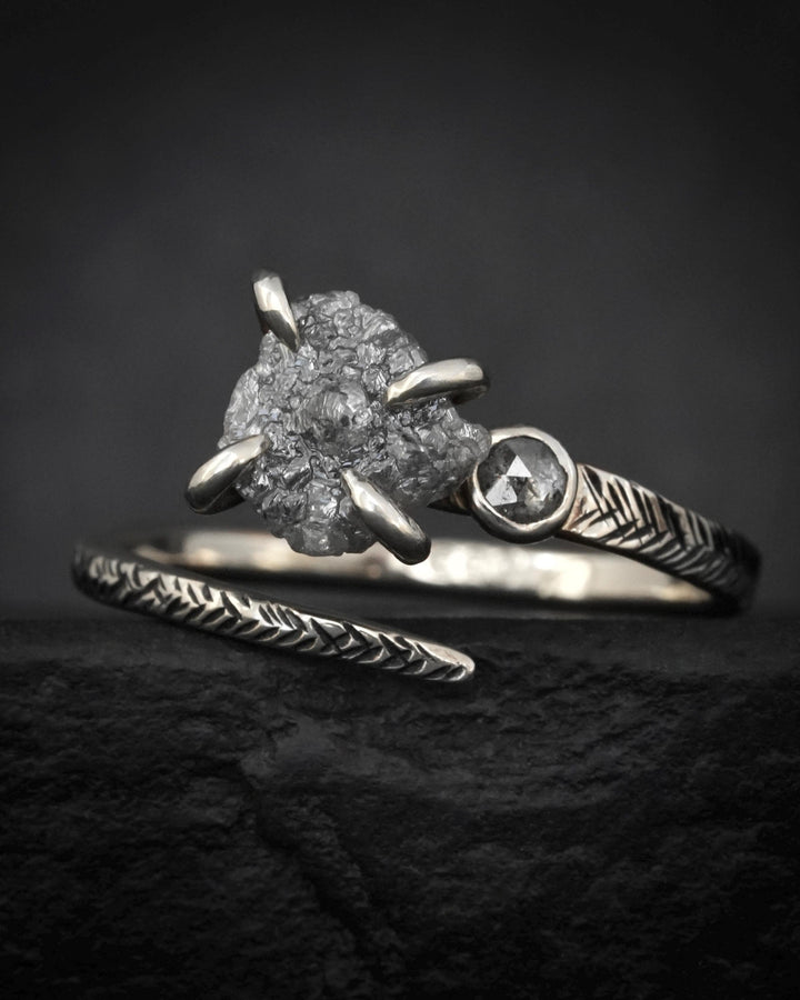 Grey Diamond Ring