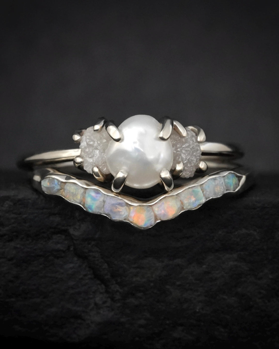 Opal Wave Ring