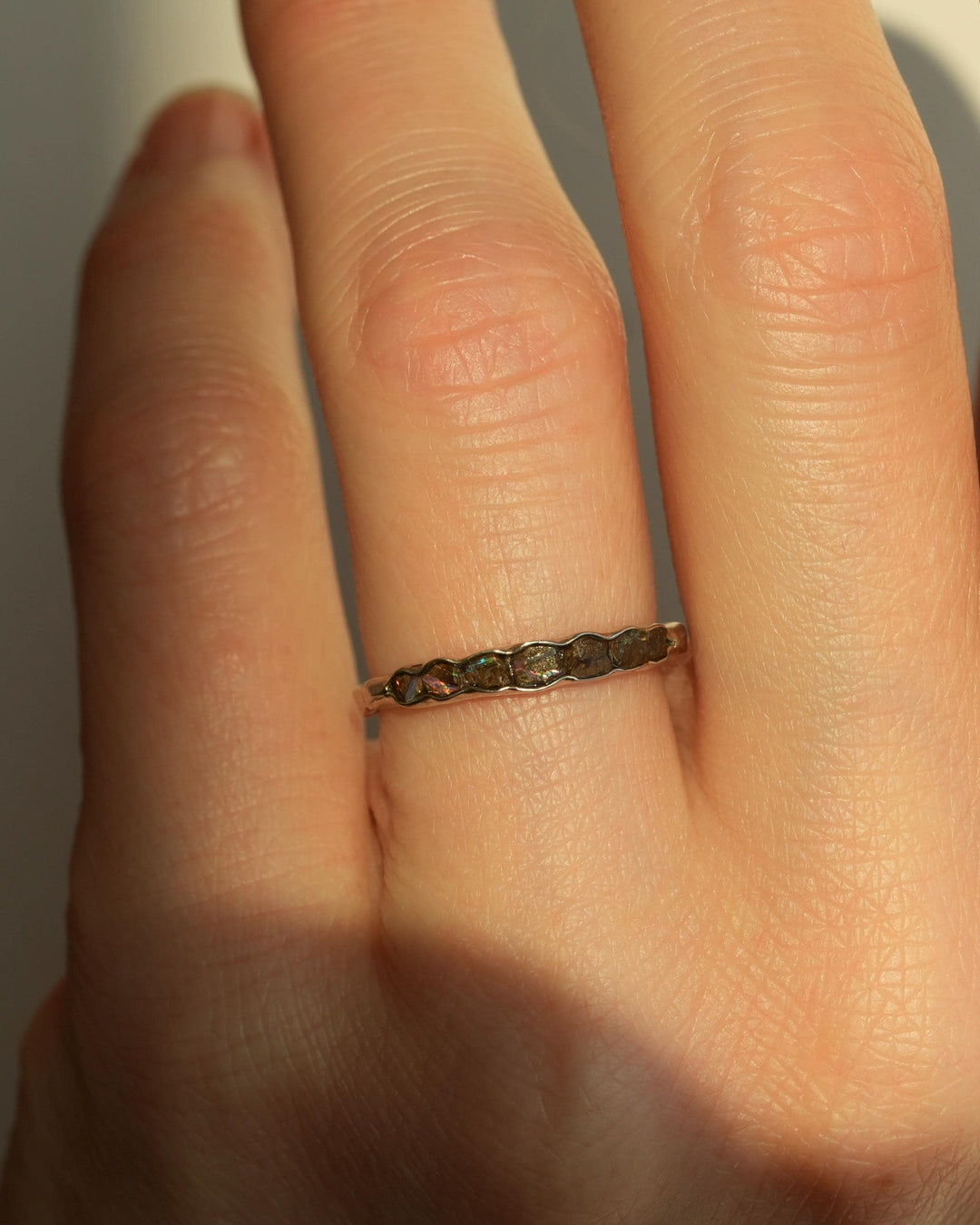 Raw Australian Boulder Opal Band