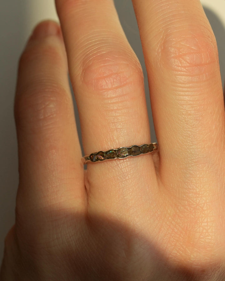 Raw Australian Boulder Opal Band
