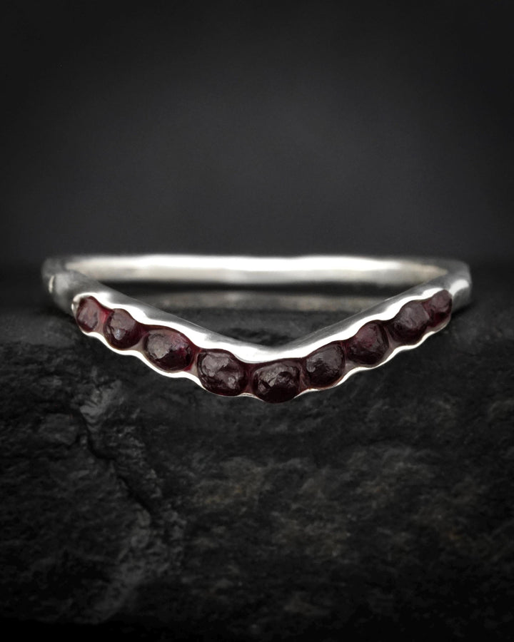 Garnet Wave Ring