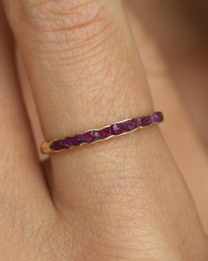 Raw Ruby Band Ring