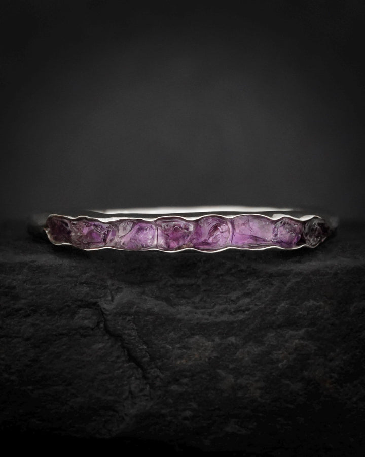 Raw Amethyst Wrap Band