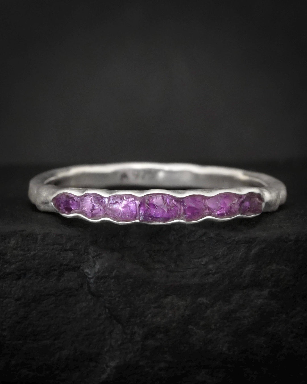 Raw Amethyst Wrap Band