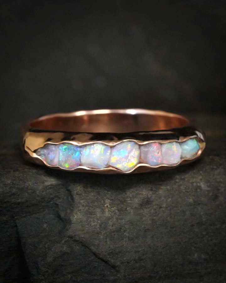 Bulky Raw Australian Opal Band