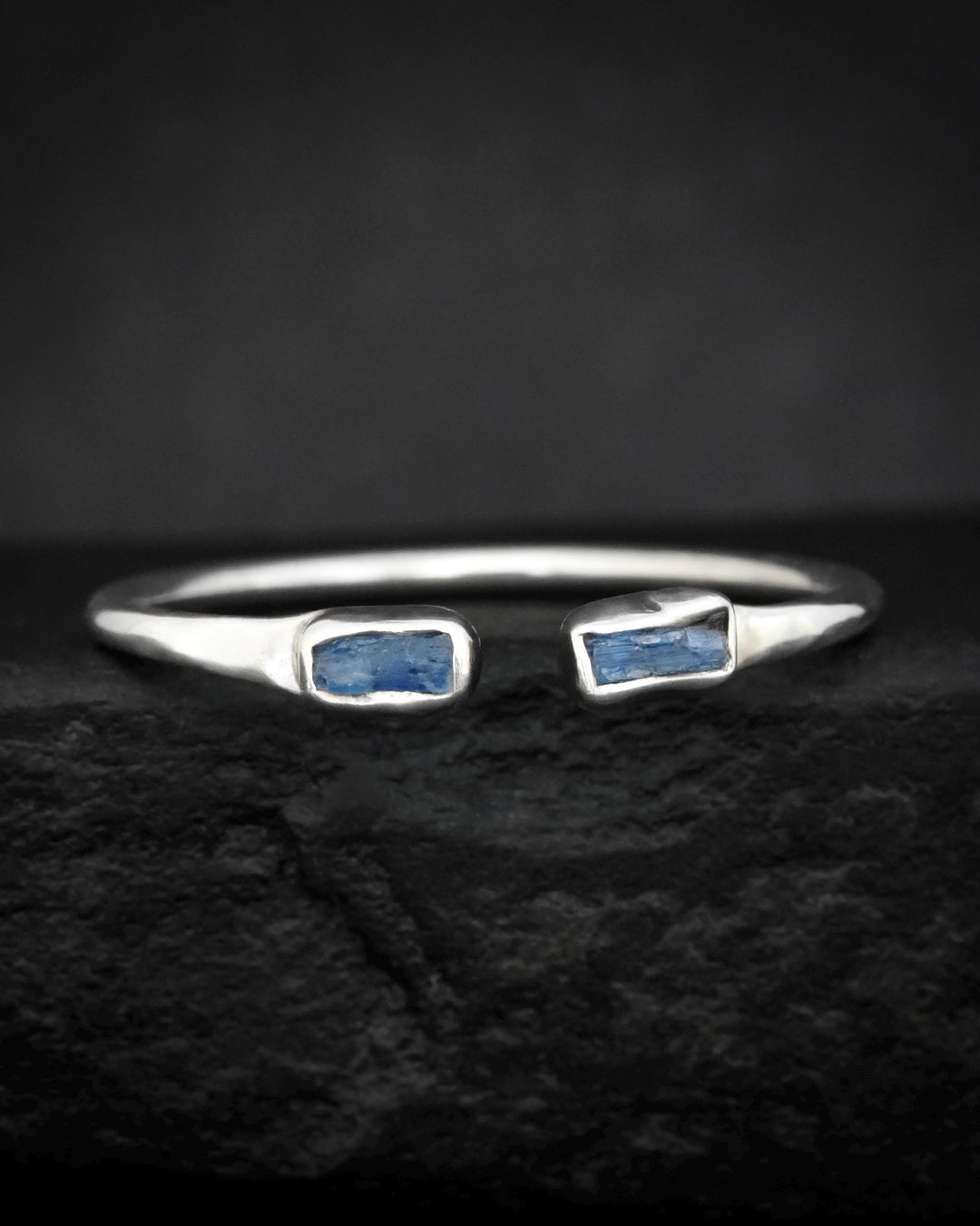 Adjustable Raw Blue Kyanite Ring