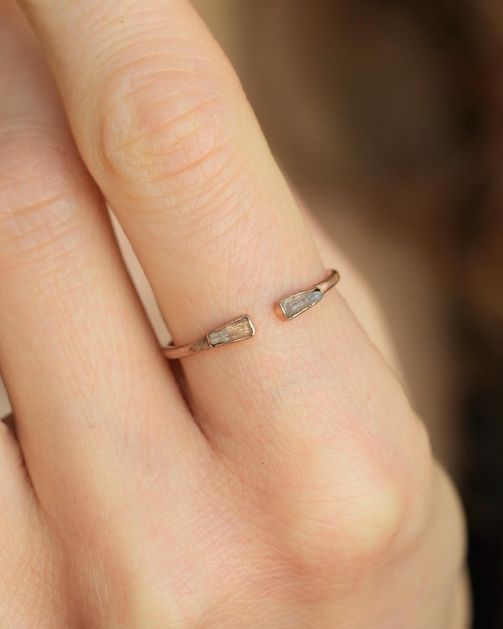 Rose Gold Pink Kunzite Ring
