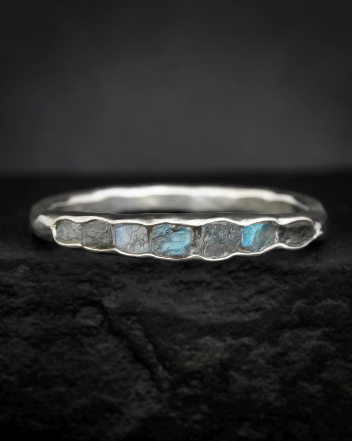 Raw Blue Labradorite Band