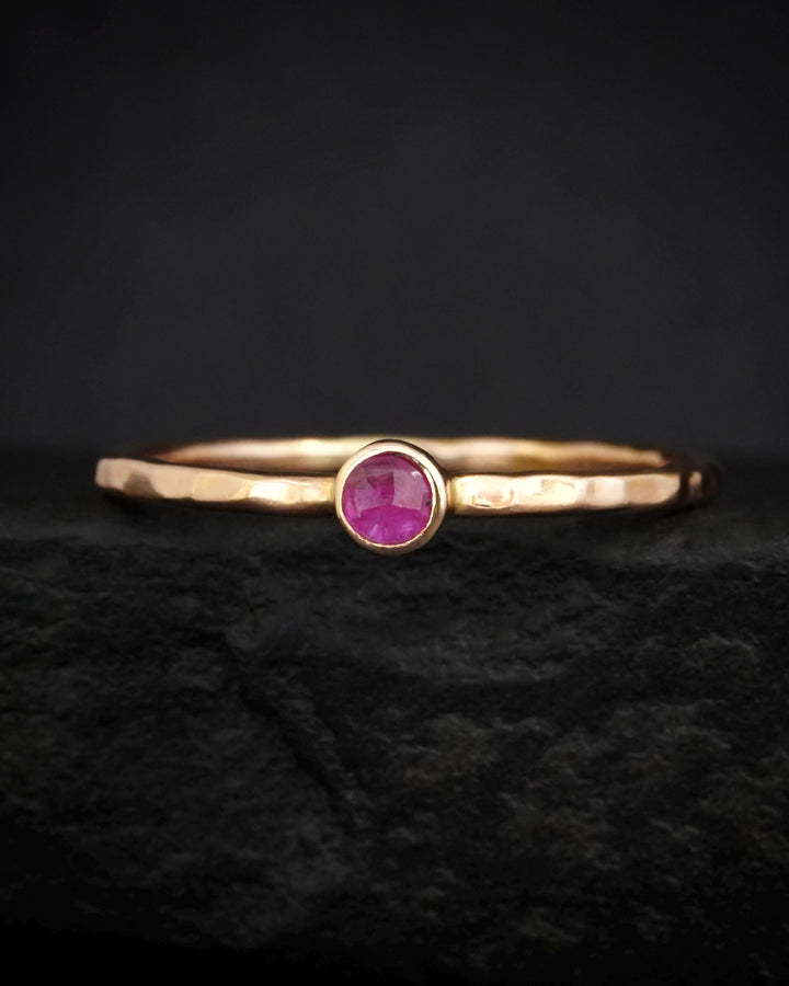 Natural Pink Ruby Ring