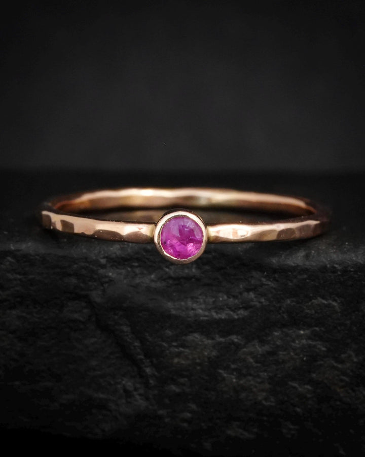 Natural Pink Ruby Ring