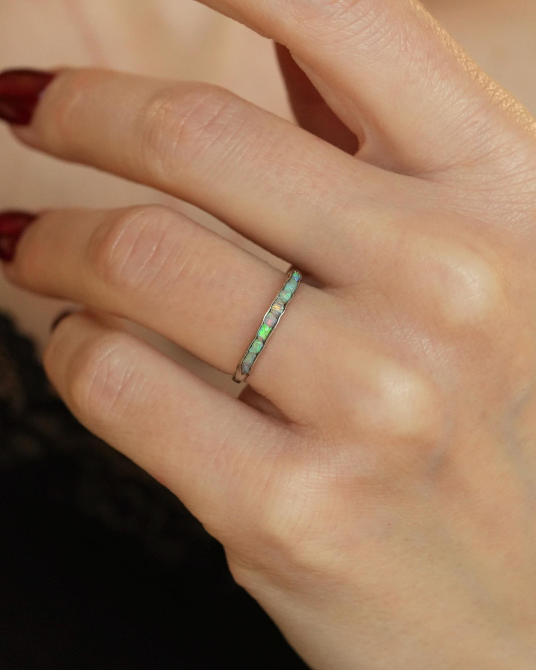 Raw Australian Opal Ring