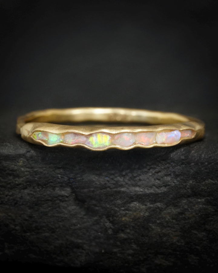 Raw Australian Opal Ring