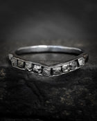 Black Diamond Wave Ring