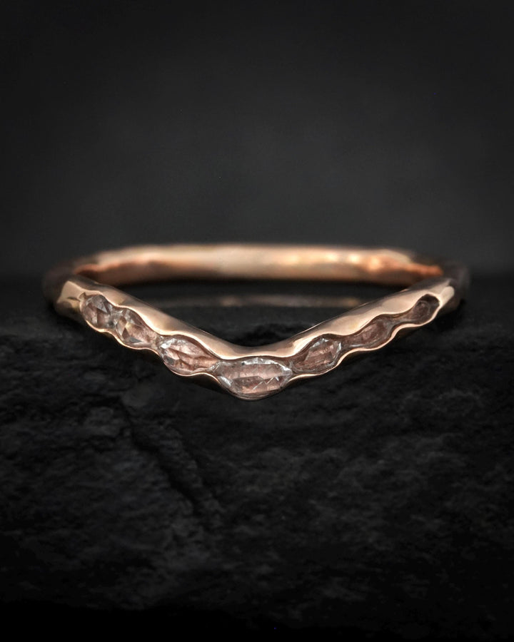 Herkimer Diamond Wave Ring
