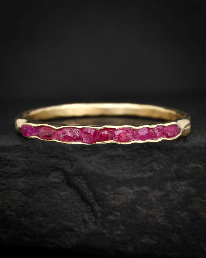 Raw Ruby Band Ring