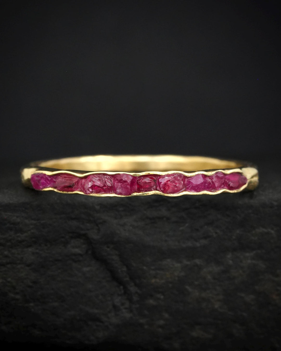 Raw Ruby Band Ring
