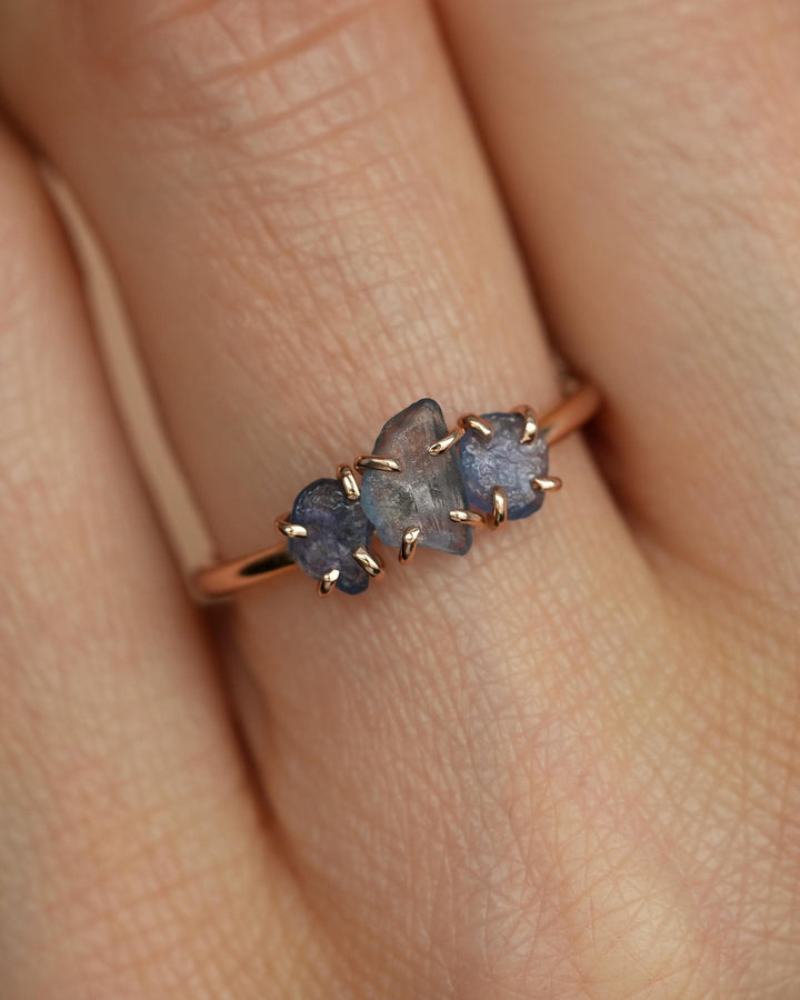 Real Raw Montana Sapphire Ring
