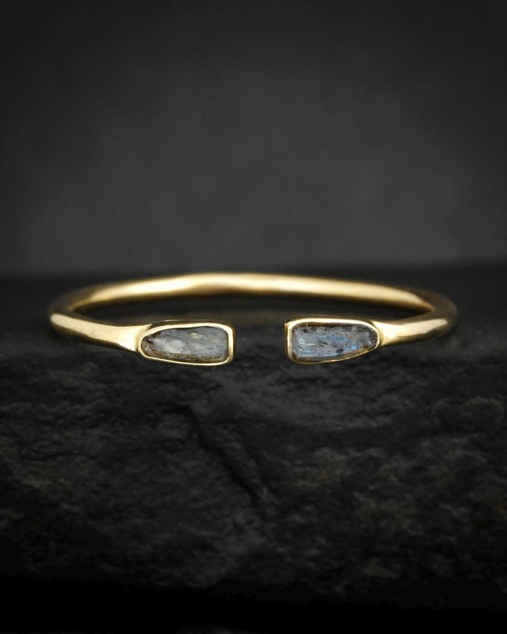 Adjustable Raw Blue Kyanite Ring