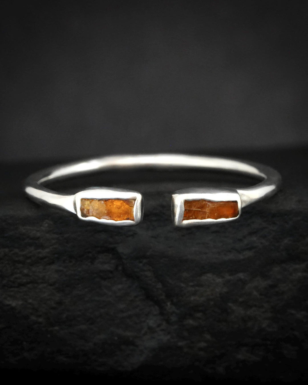 Adjustable Orange Kyanite Ring