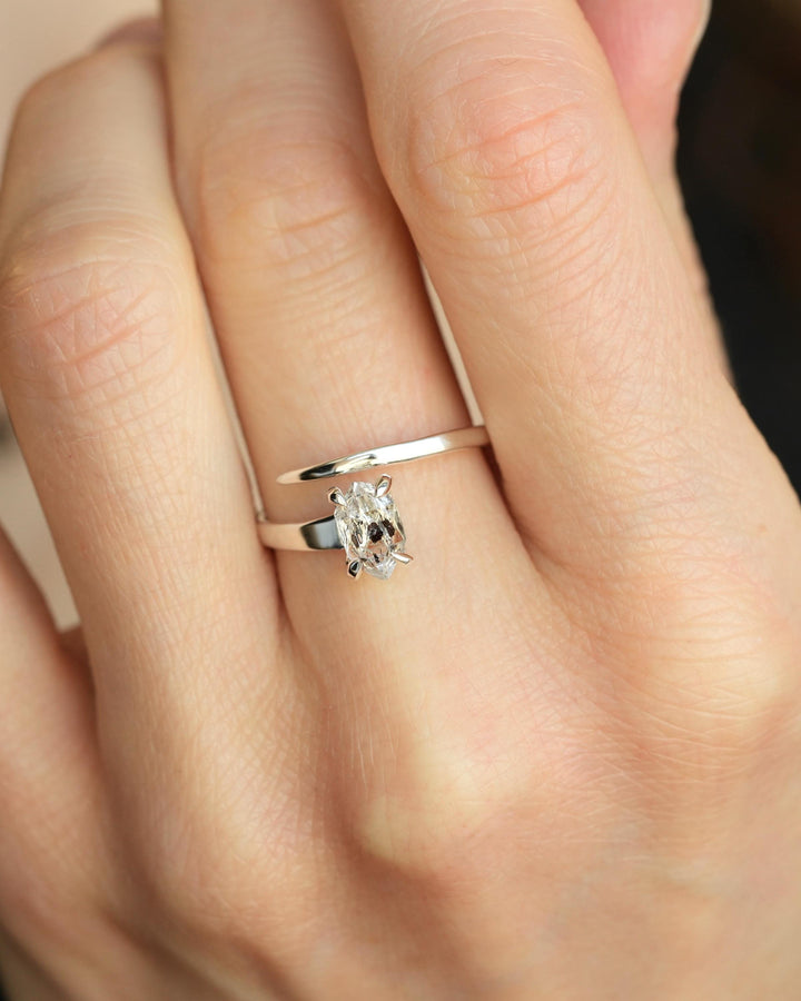 Herkimer Diamond Horseshoe Nail Ring