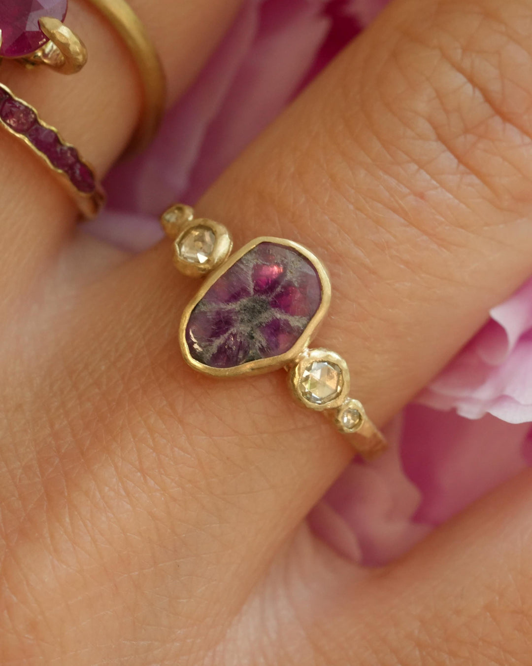 Trapiche Ruby Ring