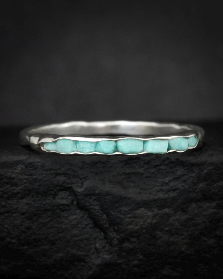 Dainty Raw Blue Turquoise Band