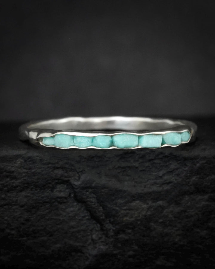 Dainty Raw Blue Turquoise Band
