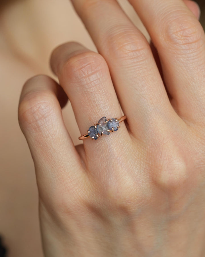 Real Raw Montana Sapphire Ring