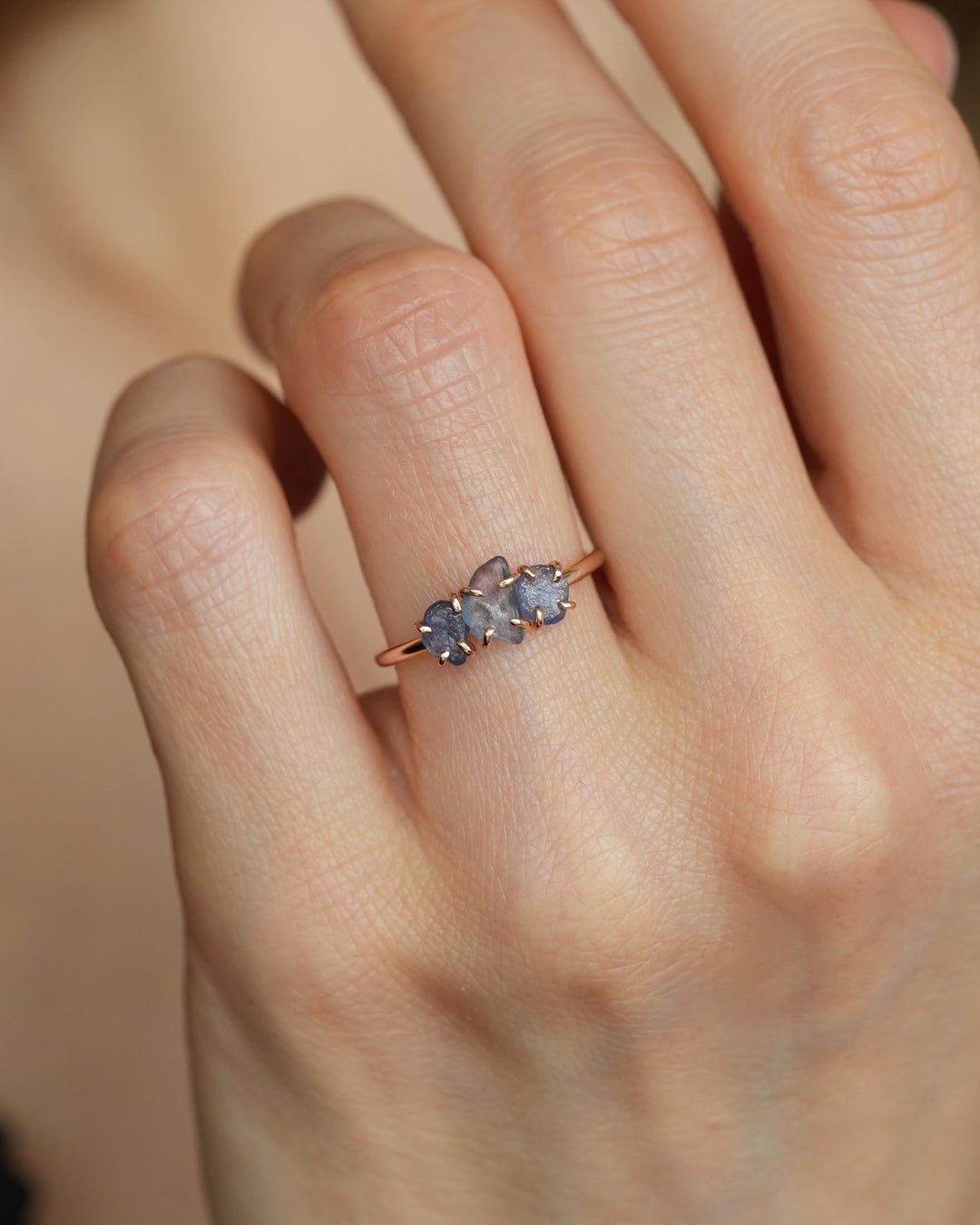 Real Raw Montana Sapphire Ring