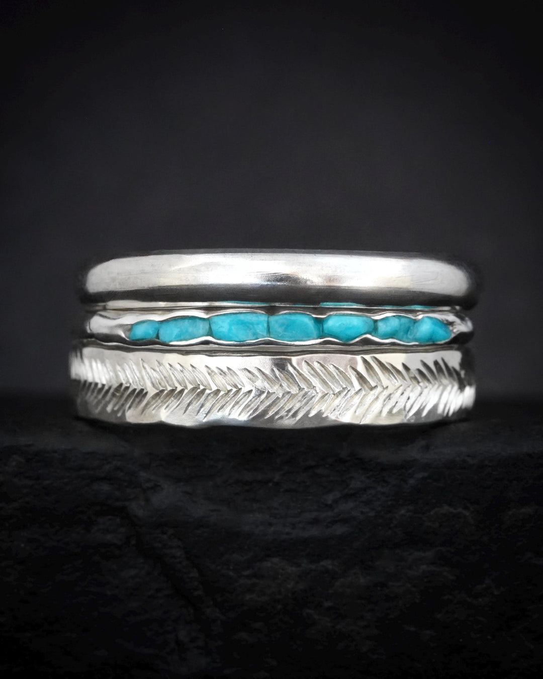 3mm Silver Feather Textured Band. Solid Gold or Silver Hand Engraved Organic Alternative Wedding Promise Everyday Ring
